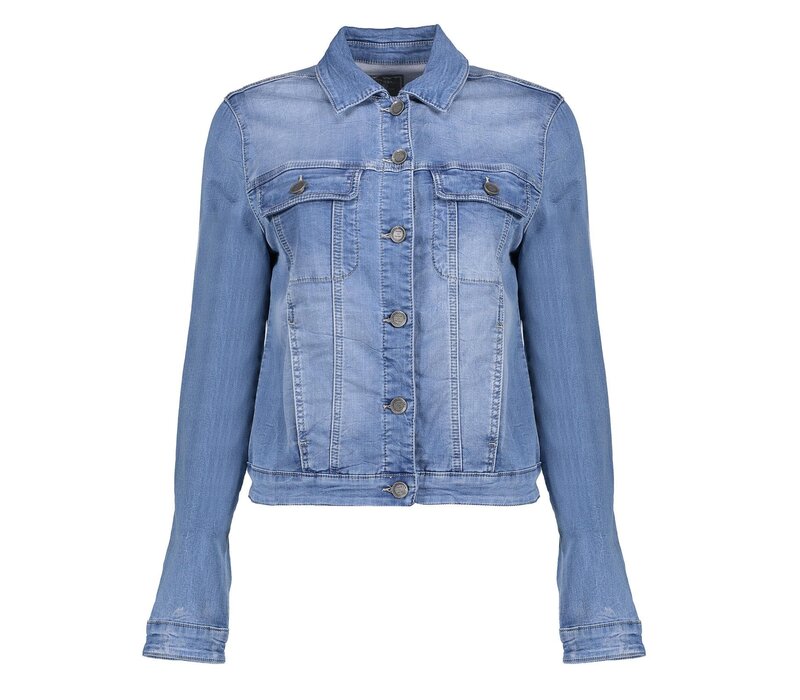 Geisha Jeans Jacket Jog Mid Blue Denim