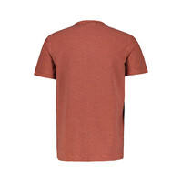 Lerros T-Shirt Serafino Deep Coral Red