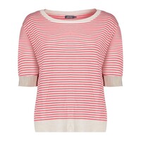 Geisha Pullover Stripe Short Sleeve Off White