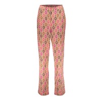 Geisha Pants Sand Brown Fuchsia