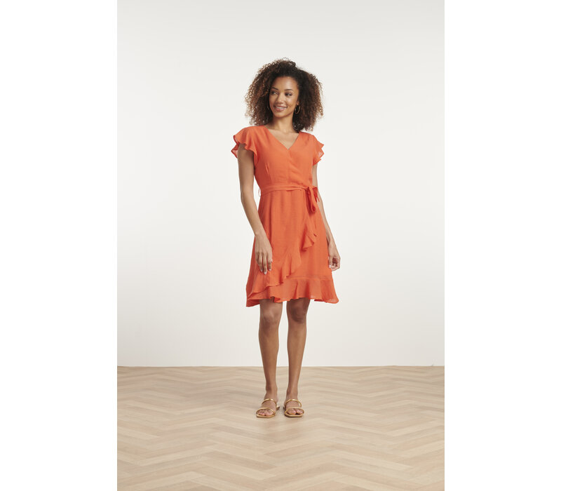 Smashed Lemon Dress Orange