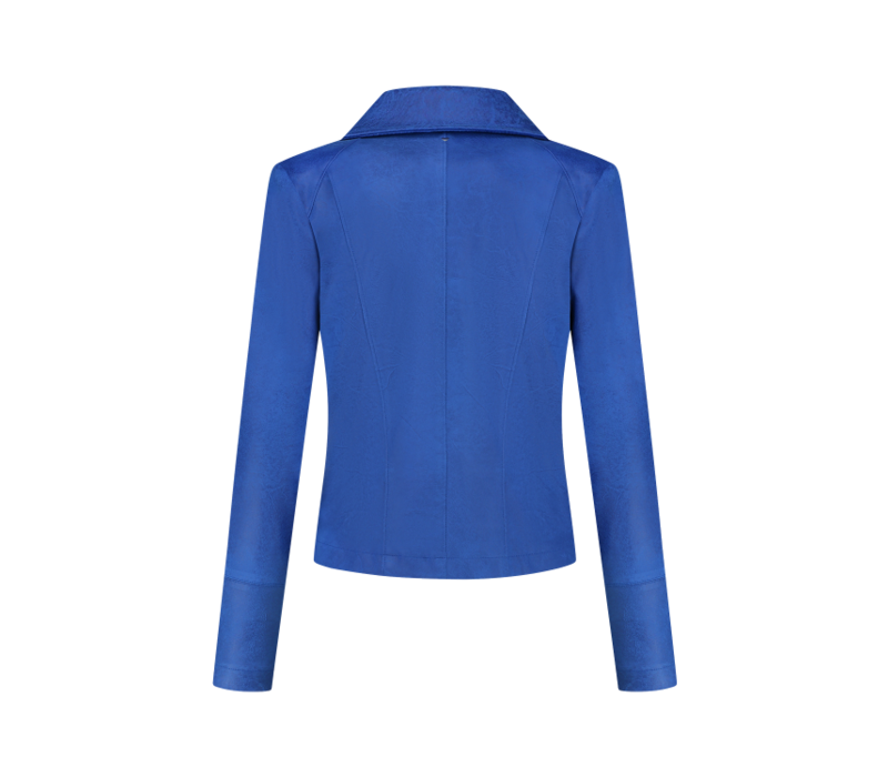 Helena Hart Zipper Biker Electric Blue