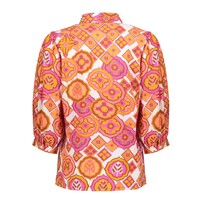 Geisha Blouse Sand Fuchsia