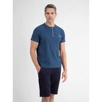 Lerros T-Shirt Serafino Storm Blue