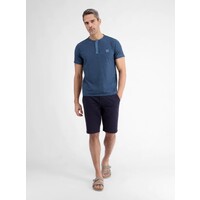 Lerros T-Shirt Serafino Storm Blue