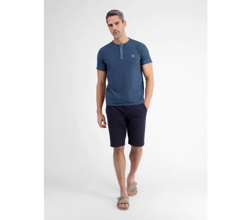 Lerros T-Shirt Serafino Storm Blue