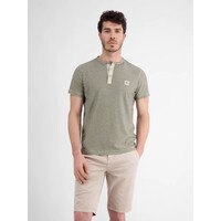 Lerros T-Shirt Serafino Light Dune Beige