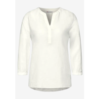 Street One Splitneck Blouse Off White