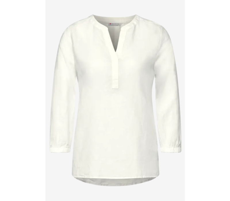 Street One Splitneck Blouse Off White