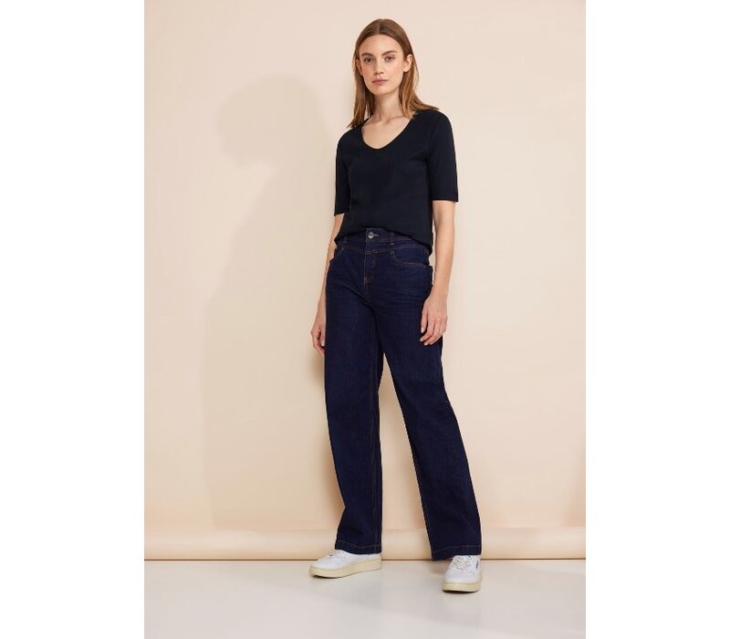 Street One Palmira Basic Shirt Deep Blue