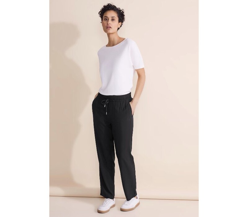 Street One Bonny Viscose Pant Black