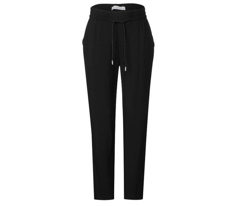 Street One Bonny Viscose Pant Black