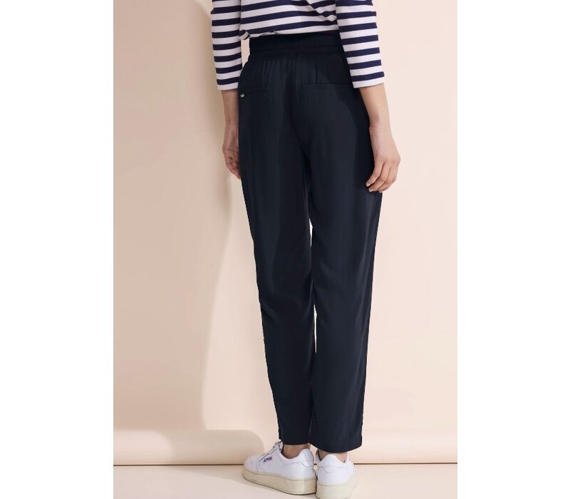 Street One Bonny Viscose Pant Deep Blue