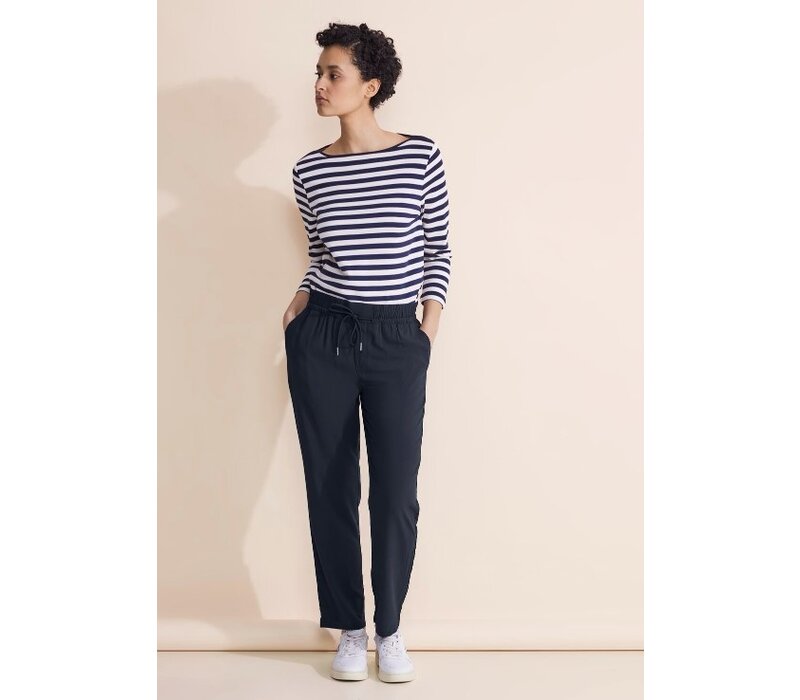 Street One Bonny Viscose Pant Deep Blue