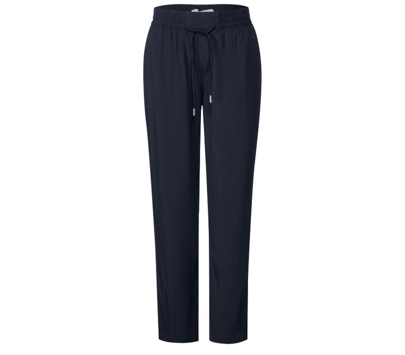 Street One Bonny Viscose Pant Deep Blue