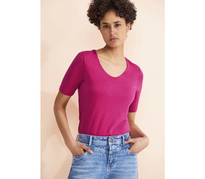 Street One Palmira Basic Shirt Magnolia Pink