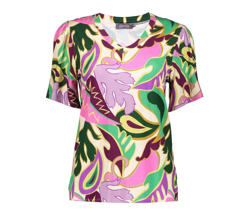 Geisha T-shirt V-Neck Jazz Lilac