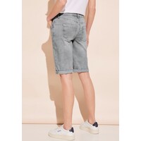 Street One Jane Mid Waist Bermuda Light Grey Soft Wash