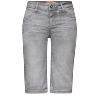 Street One Jane Mid Waist Bermuda Light Grey Soft Wash