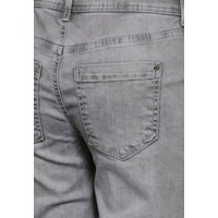 Street One Jane Mid Waist Bermuda Light Grey Soft Wash