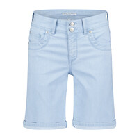 Red Button Romy Short Fancy Chambray Bleach