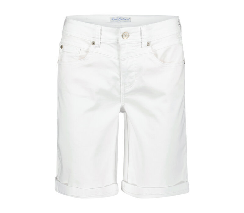 Red Button Relax Short Jog Colour White