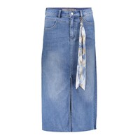 Geisha Jeans Skirt Long Stonebleach Denim