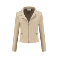 Helena Hart Zipper Suedine Sand