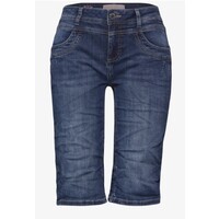 Street One Jane Mid Waist Bermuda Indigo Blue Washed