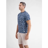 Lerros T-Shirt Serafino Storm Blue