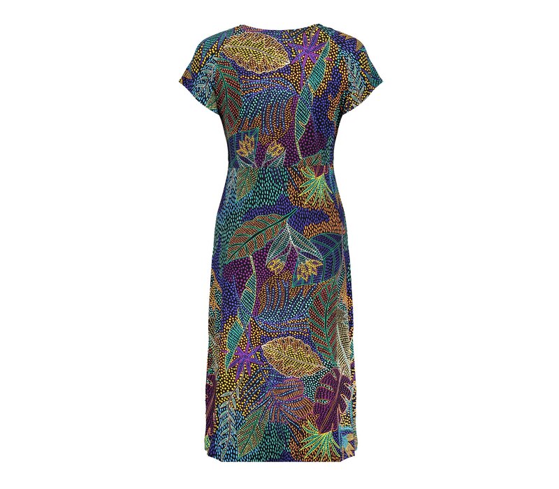Geisha Dress Short Sleeves Black