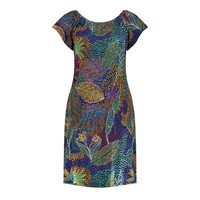 Geisha Dress Elastic Neck Black