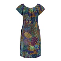 Geisha Dress Elastic Neck Black