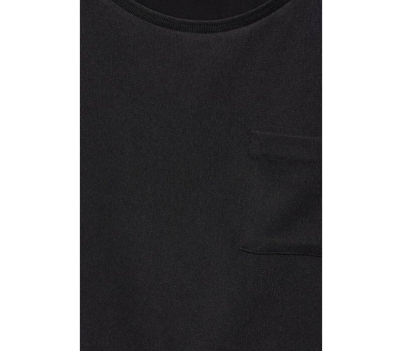 Street One Structure Mix Shirt Black