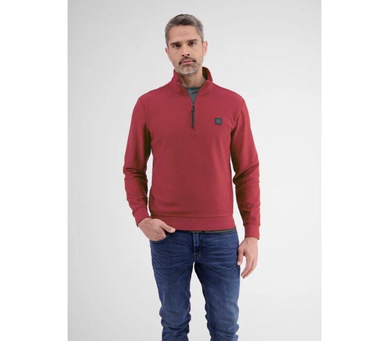 Lerros Structuur Trui Deep Garnet Red