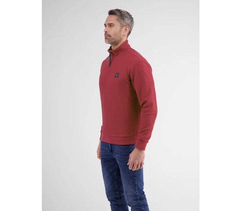 Lerros Structuur Trui Deep Garnet Red
