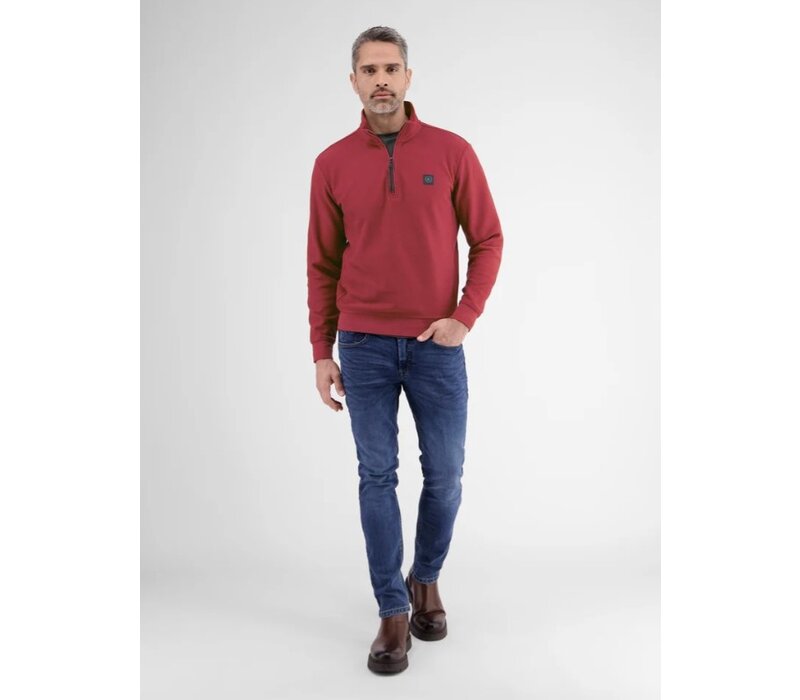 Lerros Structuur Trui Deep Garnet Red