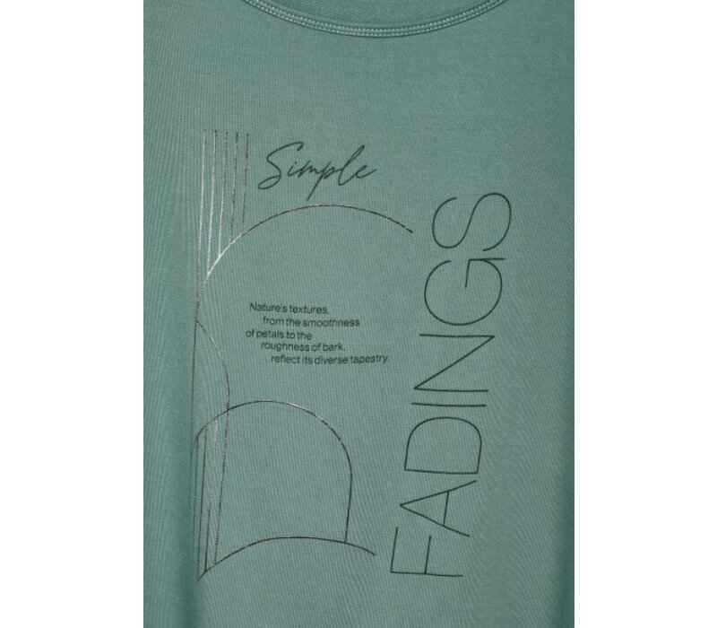 Street One Feminin Partprint Shirt Seafoam Green