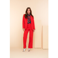 Geisha Pantalon Straight Fit red