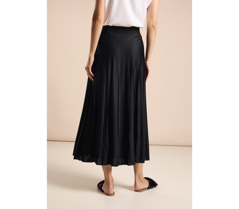 Street One Maxi Skirt Plissee Black