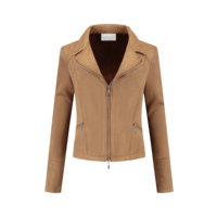Helena Hart Zipper Daim Suedine Camel