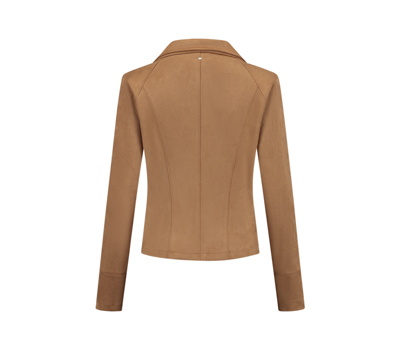 Helena Hart Zipper Daim Suedine Camel