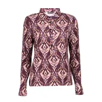 Geisha Blouse Jersey Mauve Combi