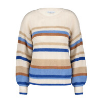 Red Button Sammy Stripe Sweater Sky Blue