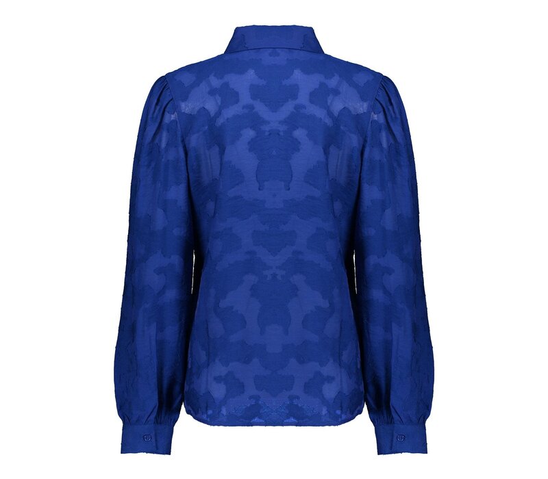 Geisha Blouse Fancy Fabric Cobalt