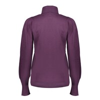 Geisha Pullover Col Pleated Shoulders Mauve