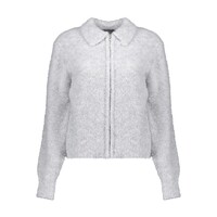 Geisha Cardigan with Collar Light Grey