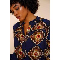 Geisha Blouse Blue Sand