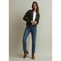 Red Button Jacket Jolie Boucle Army Green