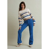 Red Button Sammy Stripe Sweater Sky Blue